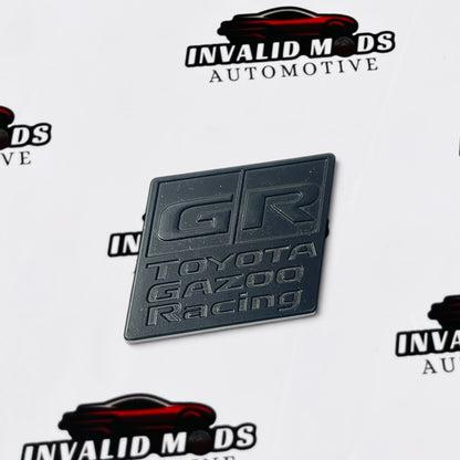 Toyota GR Gazoo Racing Trapezoid Emblem | Premium Metal Badge
