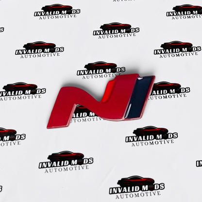 N Line 3D Metal Sticker | Universal Aftermarket Car Emblem Badge