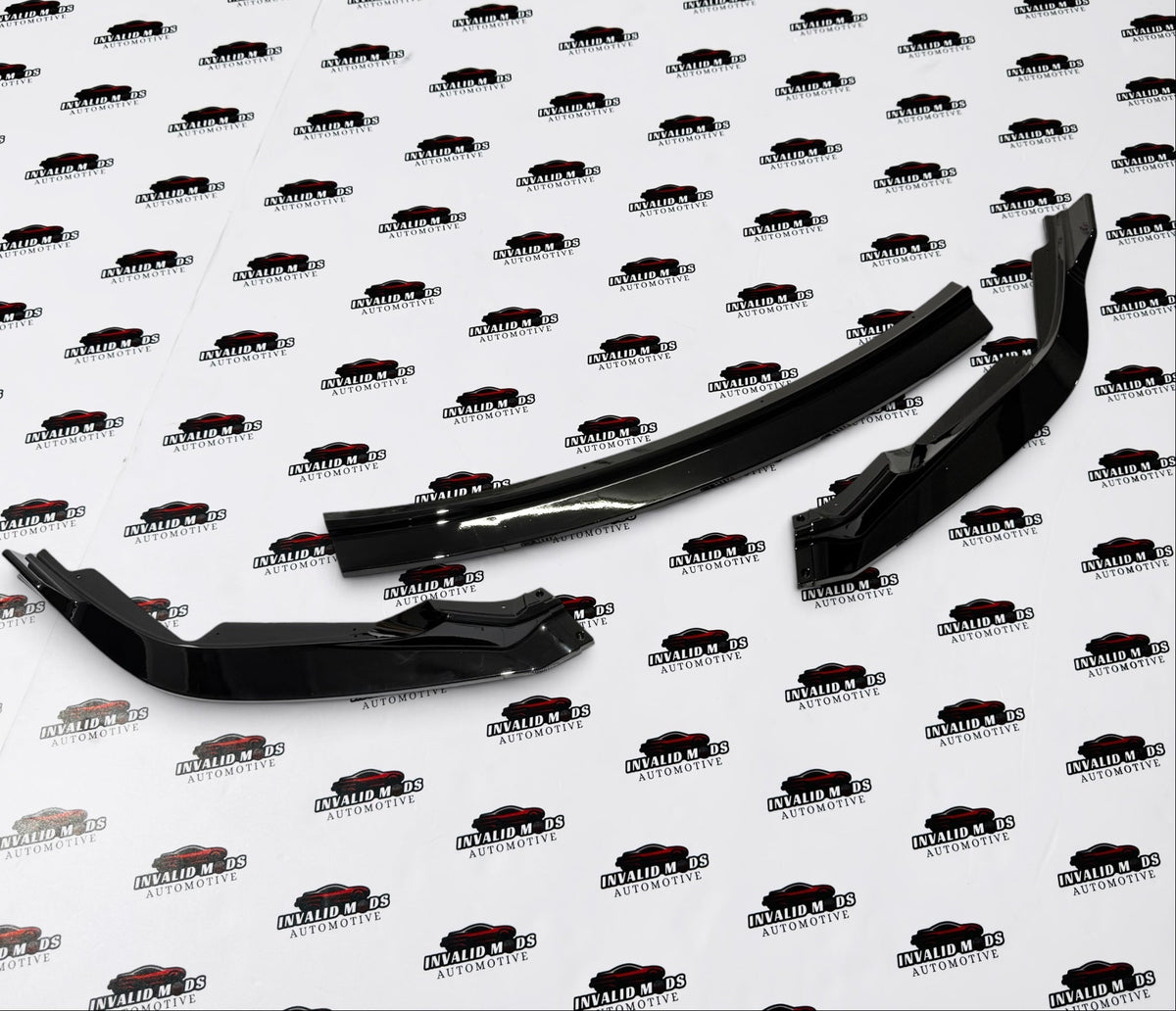 Honda City 3-Piece Front Splitter | Gloss Black Front Lip Upgrade