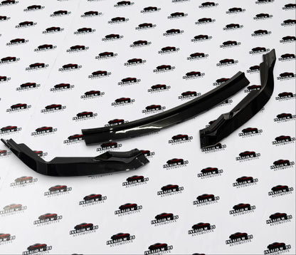 Honda City 3-Piece Front Splitter | Gloss Black Front Lip Upgrade