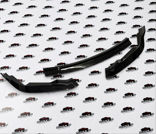 Honda City 3-Piece Front Splitter | Gloss Black Front Lip Upgrade