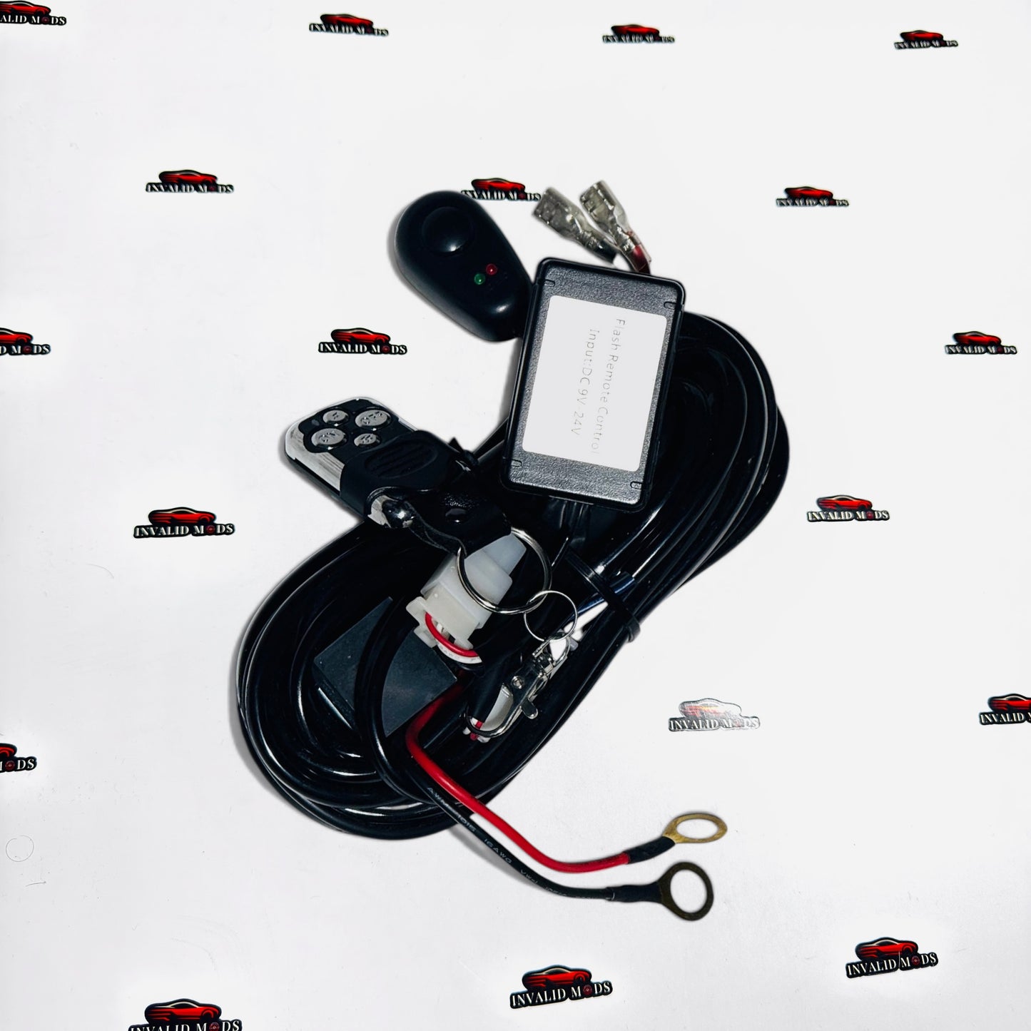 Universal Flash Remote Control Harness (DC 9V–24V) | Premium Wiring Kit
