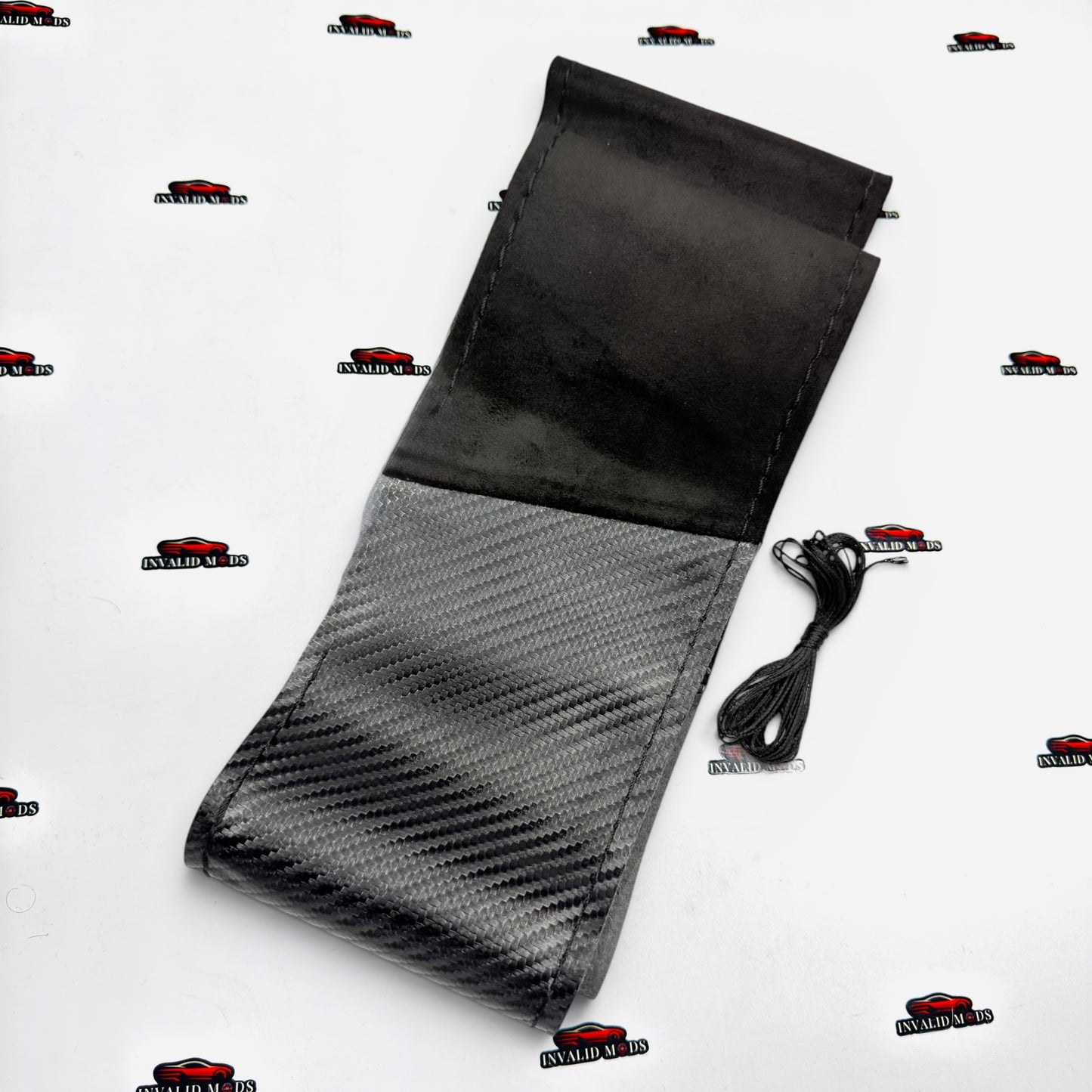 Carbon Fiber & Alcantara Steering Wheel Cover | Universal Sport Grip