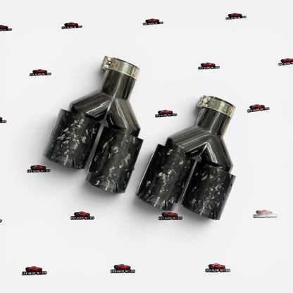 BMW M-Style Dual Exhaust Tip | Universal Stainless Steel Performance Exhaust Tip | Sporty Rear Upgrade