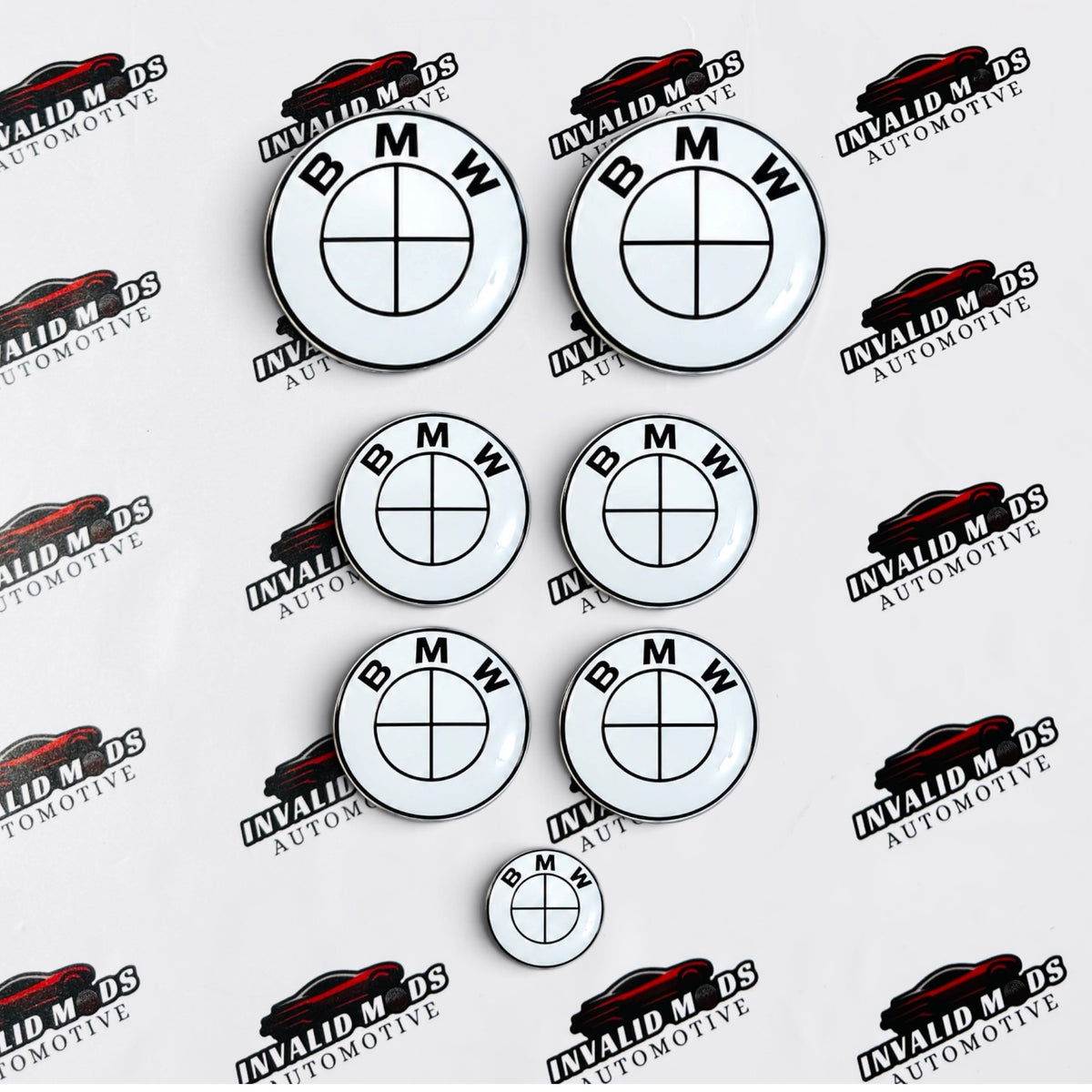 BMW 50th Anniversary Emblems | Set of 7 Replacement Logos