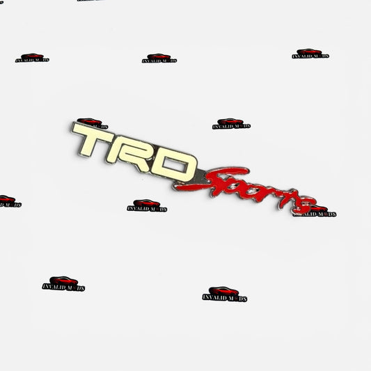 Toyota TRD Sports Rear Bumper Sticker | 3D Performance Emblem Badge