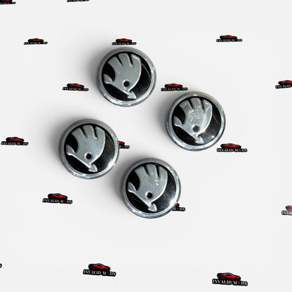 Skoda OEM-Style Wheel Caps Set of 4 | Premium Two Colour Options