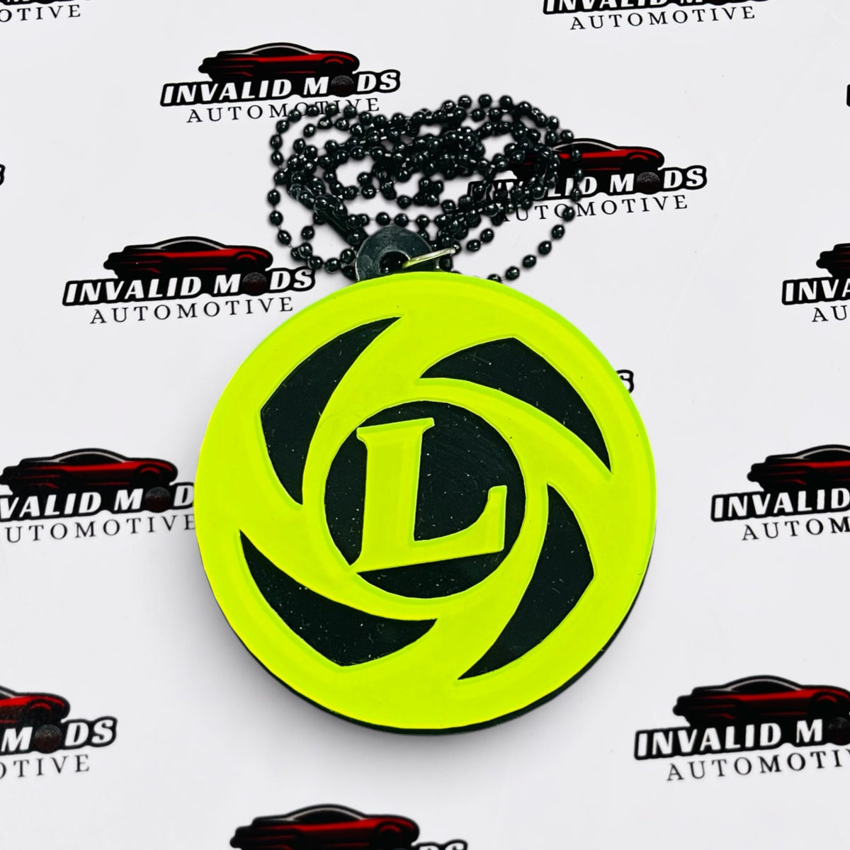 Neon Fluorescent Car Mirror Hanging for All Cars – Stylish Car Interior Accessory