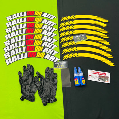 Car Tyre Stickers (Set of 8 for 4 Tyres)