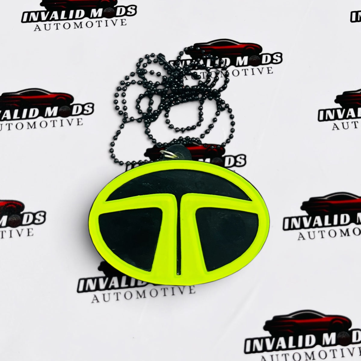 Neon Fluorescent Car Mirror Hanging for All Cars – Stylish Car Interior Accessory