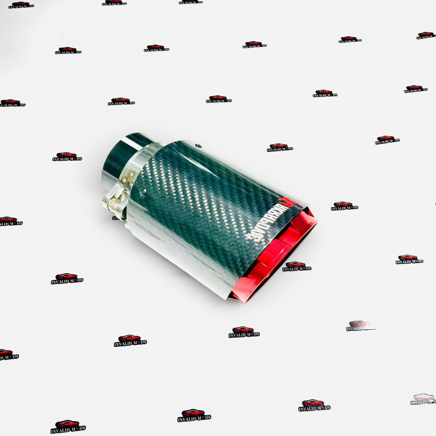 Akrapovic Single Exhaust Tip | Carbon Fiber Finish | New Outlet Design | Universal Performance Exhaust Tip