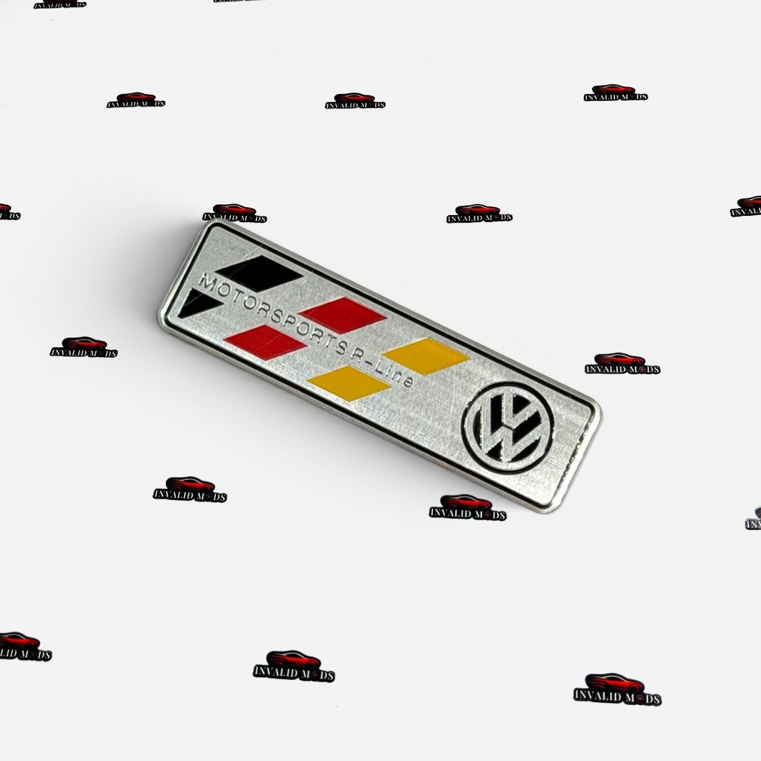 Motor Sports R-Line Sticker with German Flag | Premium Car Decal