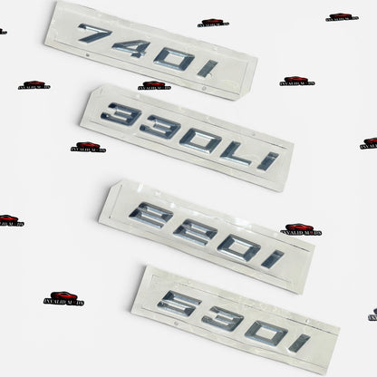BMW i Series Letter Emblems | Premium OEM-Style Badge Replacement