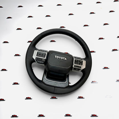 Toyota Land Cruiser LC250 Piano Black Steering Wheel | Premium Matte Finish Upgrade