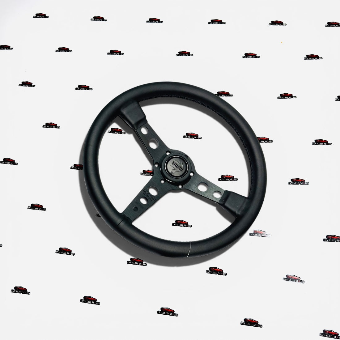 MOMO PROTOTIPO Black Edition Flat Steering Wheel | JDM Style Steering Wheel(Leather / Alcantara)