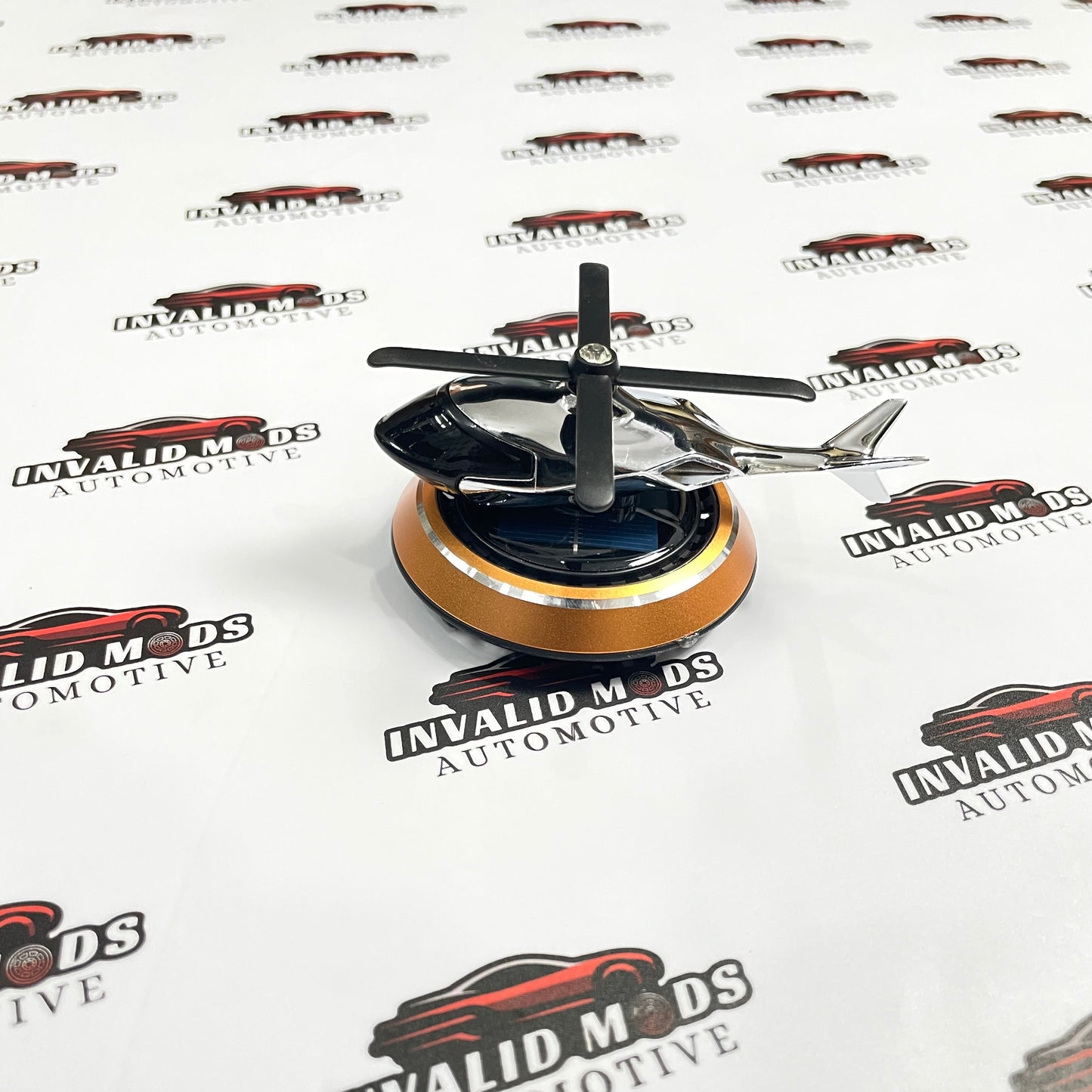 Helicopter Style Solar Car Air Freshener | Dashboard Perfume & Decor