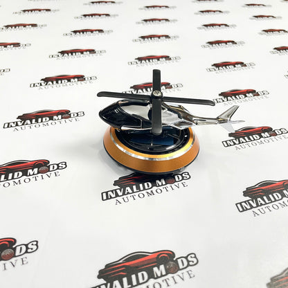 Helicopter Style Solar Car Air Freshener | Dashboard Perfume & Decor