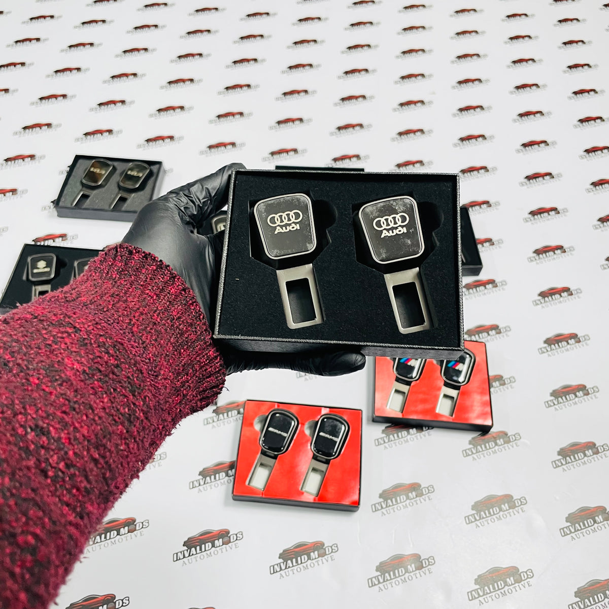 Seat Belt Buckle Clips (Pair) | Fits BMW,Mercedes,Audi,Toyota,Honda,Suzuki,Hyundai & kia