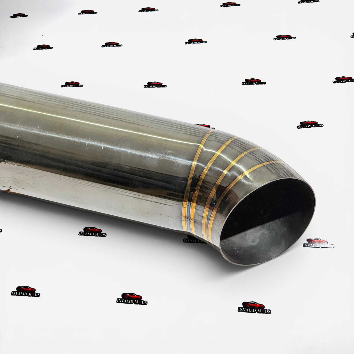 Long End Can Exhaust Tip | Premium Neo Chrome Finish | Universal Stainless Steel Performance Exhaust Tip