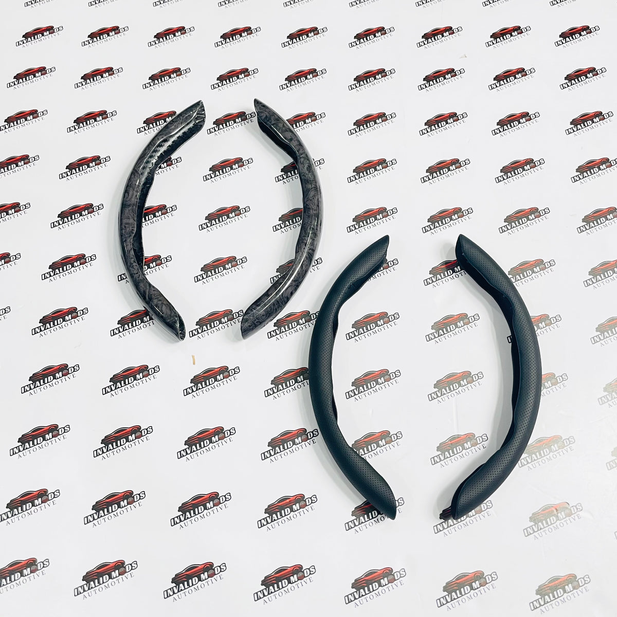 Premium Steering Wheel Grip Covers (Pair) | Enhanced Comfort & Better Control