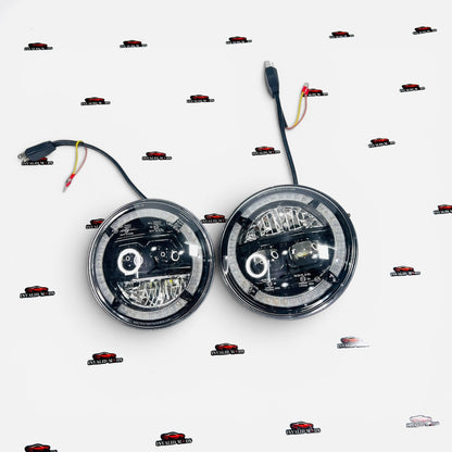 Mahindra Thar Hawk Eye LED Projector Headlights | Twin Projector Headlamps with DRL | Plug & Play Upgrade