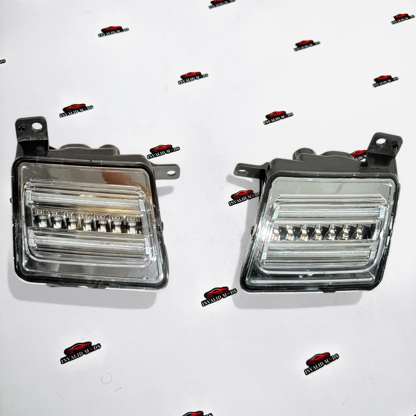 Mahindra Thar Clear Glass LED DRL Lights (Set of 2) | Daytime Running Lights Upgrade
