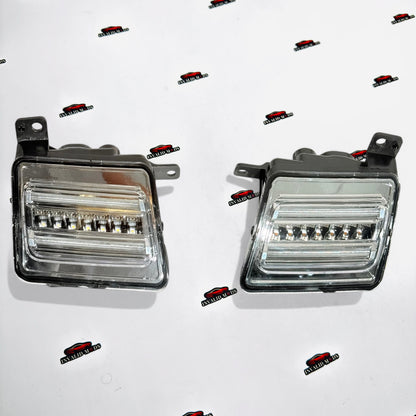 Mahindra Thar Clear Glass LED DRL Lights (Set of 2) | Daytime Running Lights Upgrade