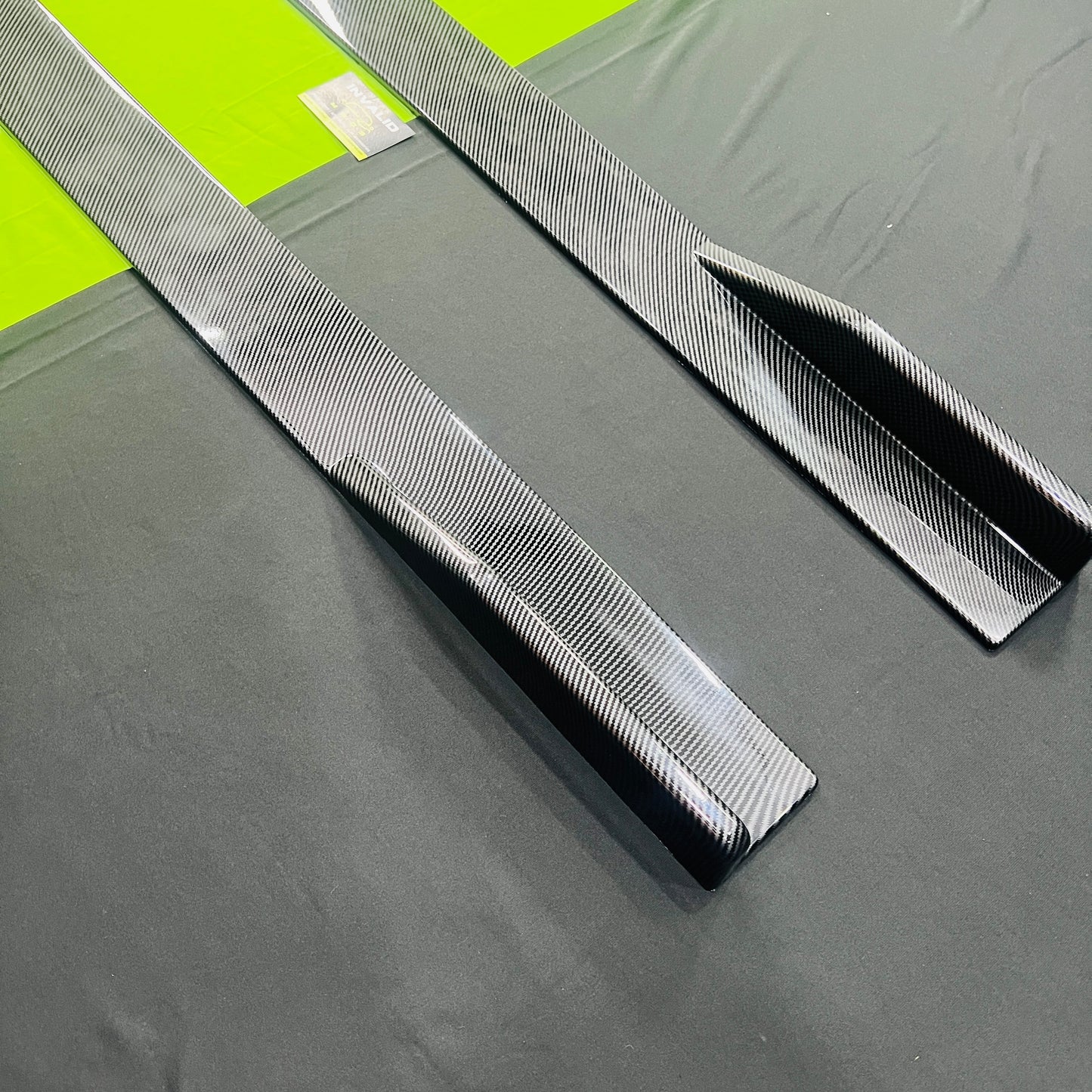 Universal 2 Pc Side Skirts Long | Carbon Fiber