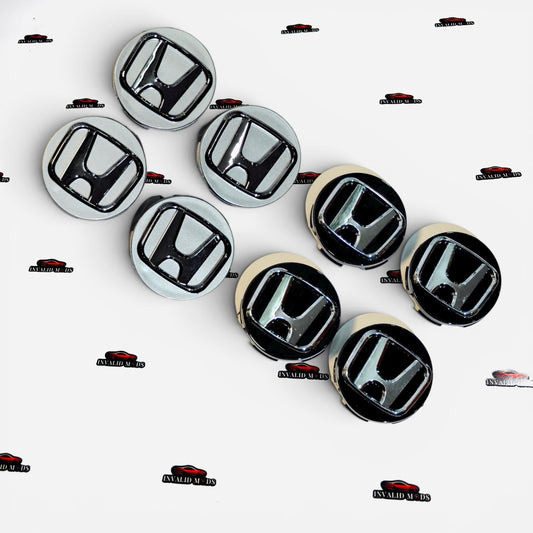 Honda Wheel Center Caps Set of 4 | Outer Diameter 58mm | Premium OEM-Style Replacement