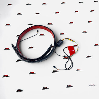 Samurai Universal Lip Spoiler Carbon Fiber | Universal Rubber Lip Spoiler