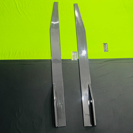 Universal 2 Pc Side Skirts Long | Carbon Fiber