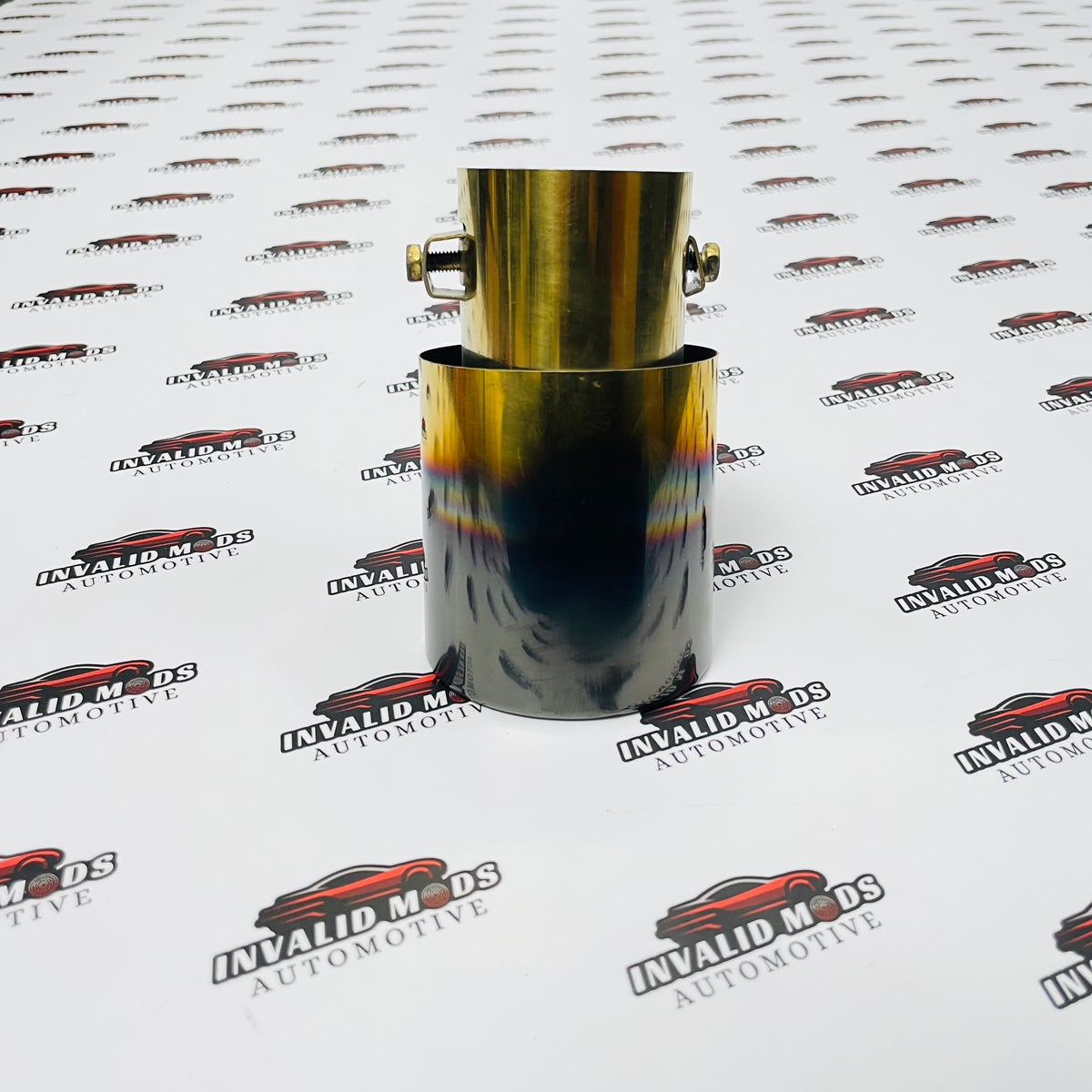 HKS Single Exhaust Tip | Universal Stainless Steel Performance Exhaust Tip | Burnt, Neo Chrome & Rainbow Finish