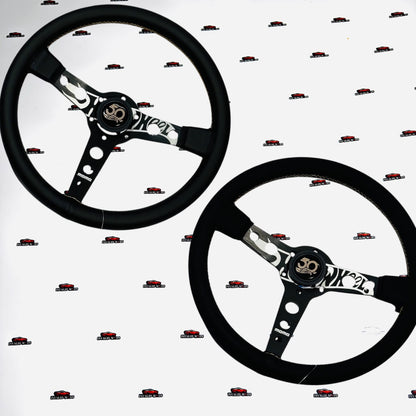 MOMO Hot Wheels Edition Steering Wheel | Leather/Alcantara Universal Racing Wheel 350mm