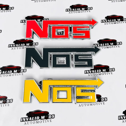 NOS Car Stickers | Sporty Racing Decals for All Cars | Multi-Color Options