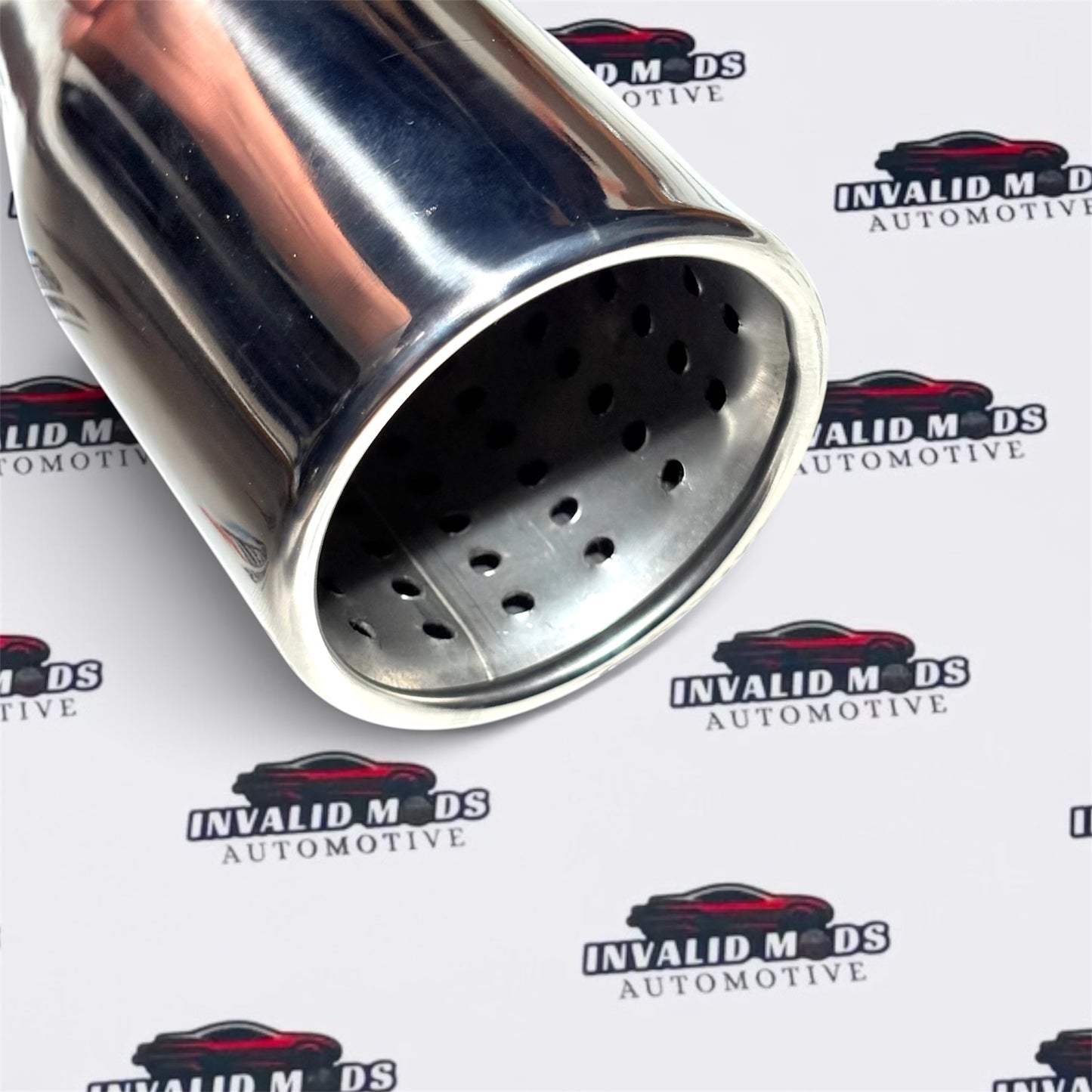 R7 Sports Single Exhaust Tip | Stainless Steel Silver Finish