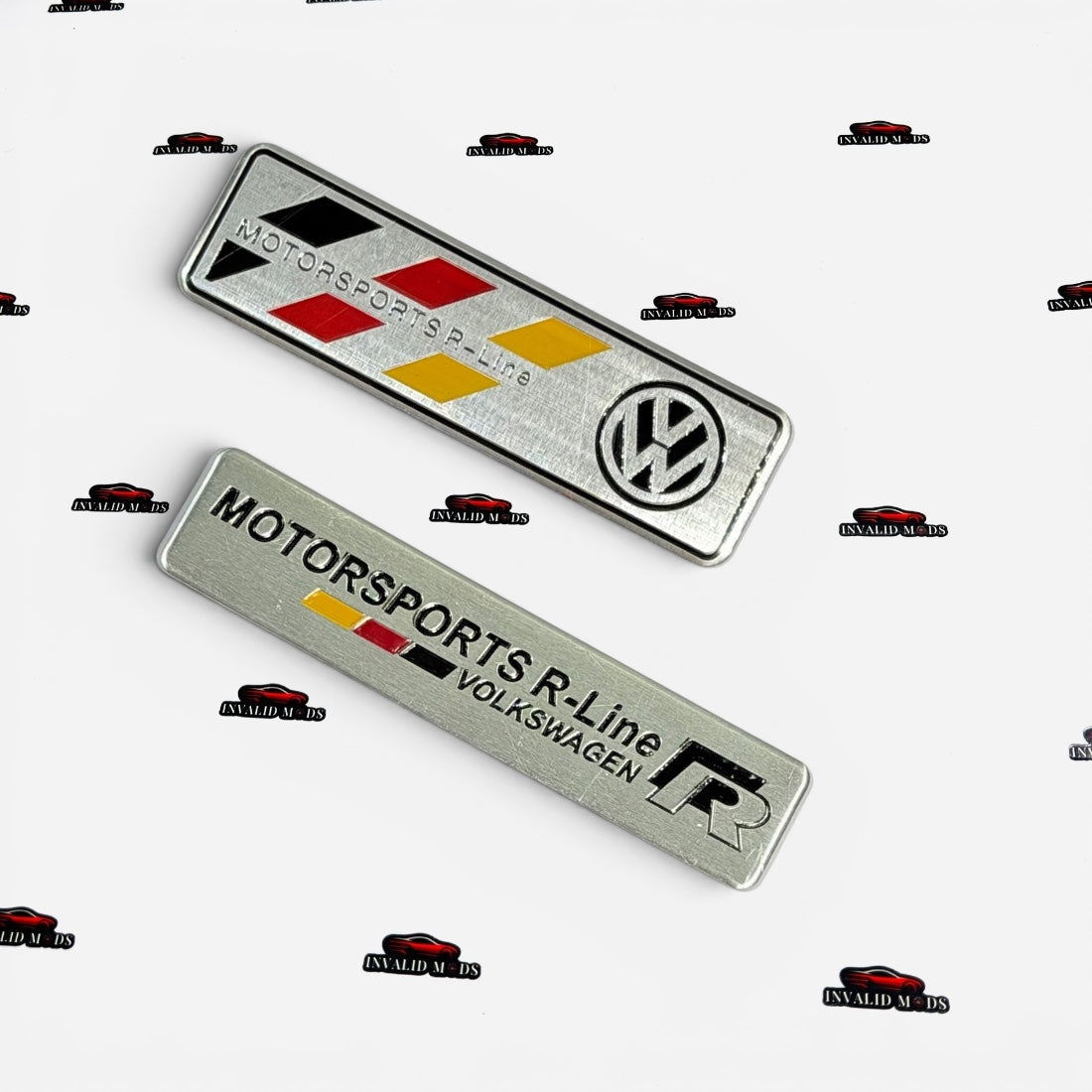 Motor Sports R-Line Sticker with German Flag | Premium Car Decal
