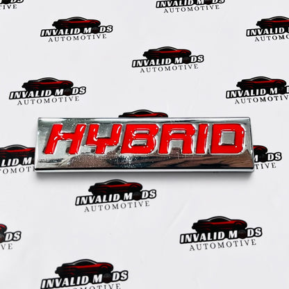 HYBRID Car Exterior Sticker | Automotive Decal for Hybrid Vehicles