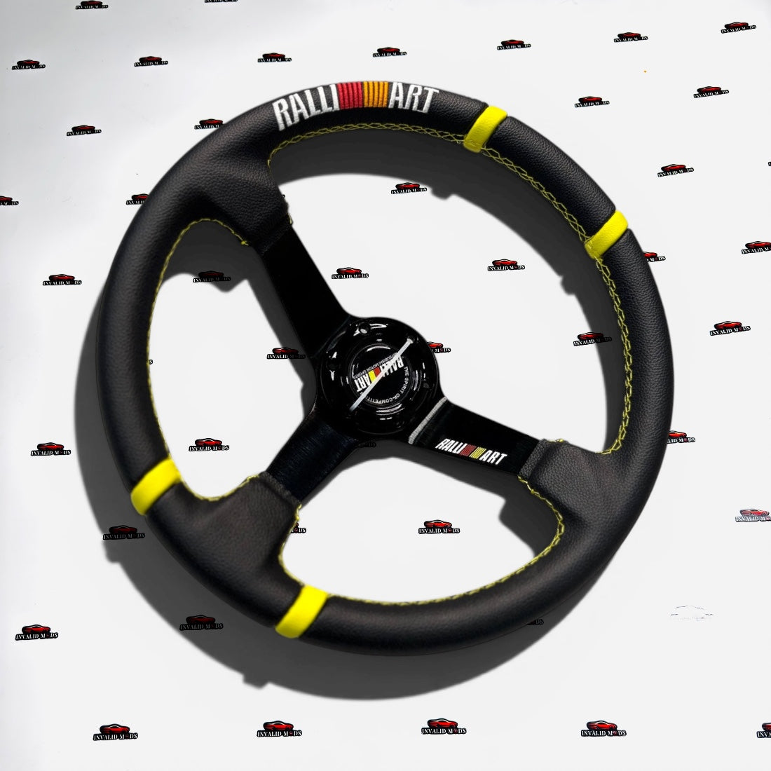 Ralliart 14 Inch Steering Wheel | Universal Racing Sport Wheel
