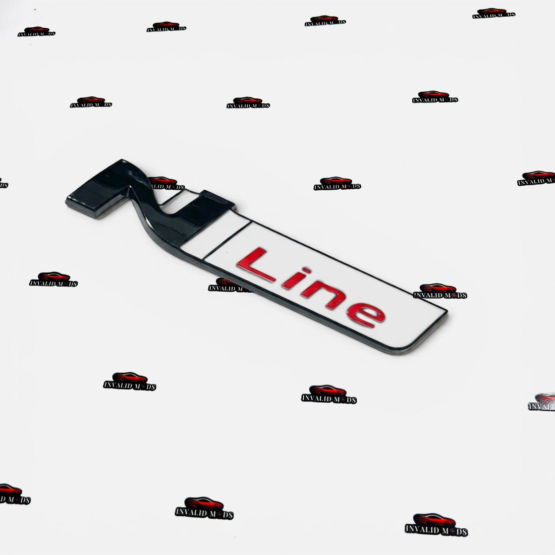N Line Metal Emblem Badge | Universal Aftermarket Monogram Sticker