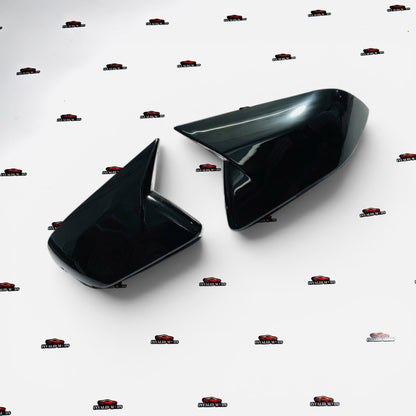 Ford Mustang 2016-2023 Batman Style Mirror Covers | Gloss Black ABS Side Mirror Caps
