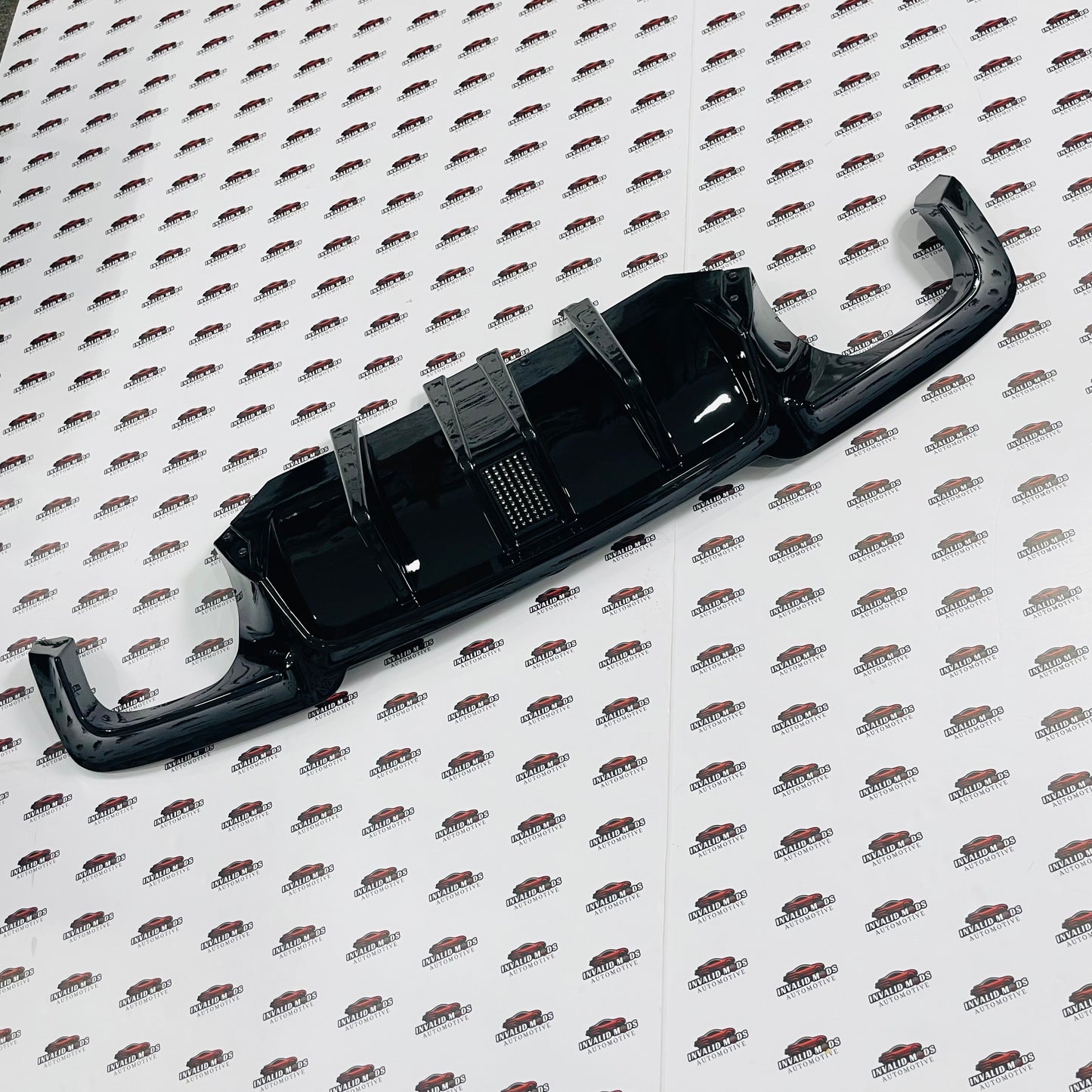 BMW F10 M5 Style Rear Diffuser with F1 LED Light | Sporty Rear Bumper Upgrade