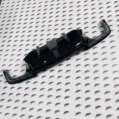 BMW F10 M5 Style Rear Diffuser with F1 LED Light | Sporty Rear Bumper Upgrade