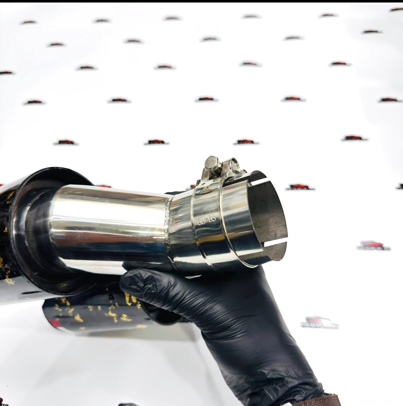 Akrapovic Dual Exhaust Tip | Golden Forged Carbon Akra Dual Tip