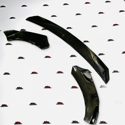 Universal 3 Pc Front Gloss Black Splitter | ABS
