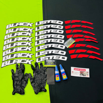Car Tyre Stickers (Set of 8 for 4 Tyres)