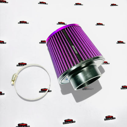 GReddy Dual Induction Air Filter 76–92mm | Universal High-Flow Performance Intake Filter