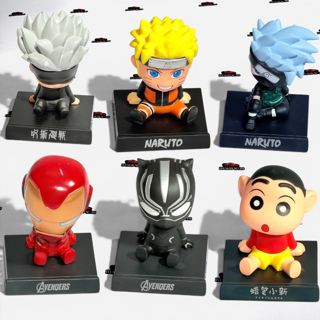 Bobble Head Car Dashboard Accessory | Premium Collectible Figures