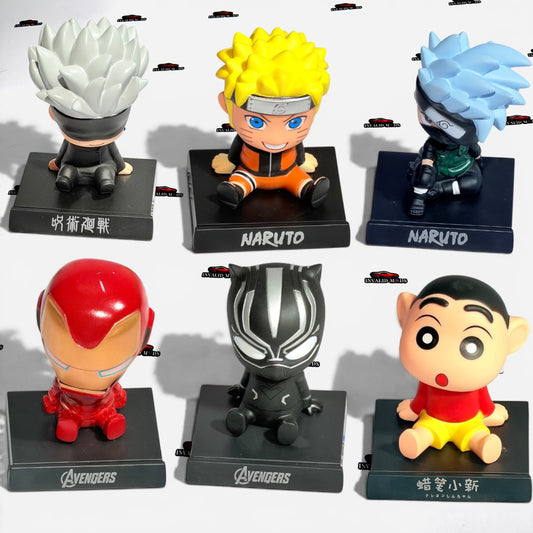 Bobble Head Car Dashboard Accessory | Premium Collectible Figures