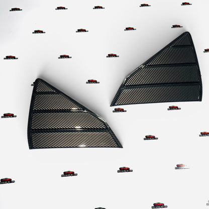 Hyundai i20 N Line Rear Window Louvers | Sporty Gloss Black ABS Louvers | Easy Install