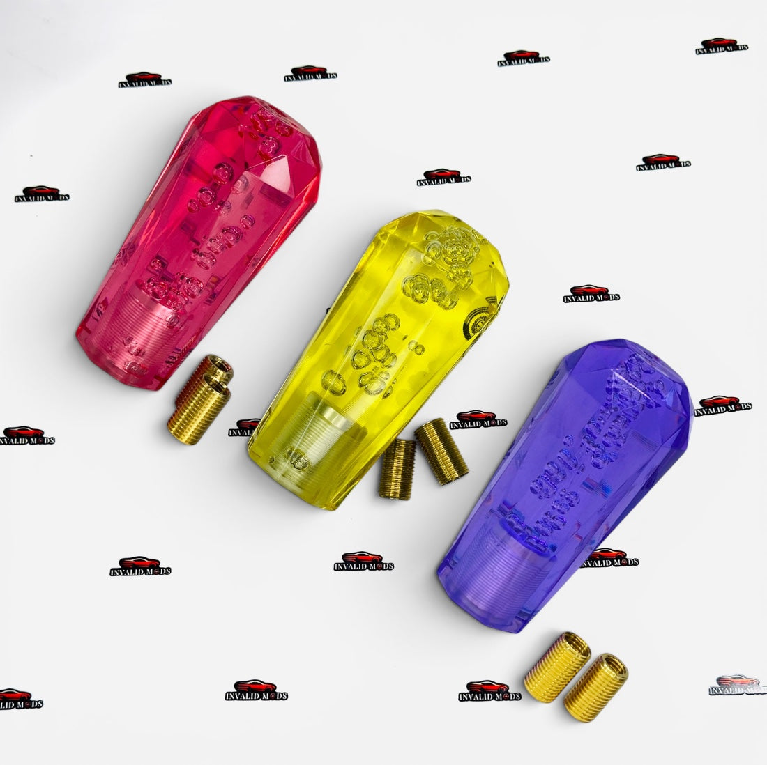 Bubble Crystal Cut Gear Knob Universal | Invalidmods